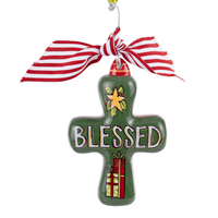 Blessed Cross Puff Ornament