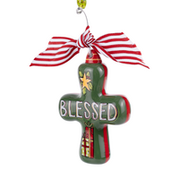 Blessed Cross Puff Ornament