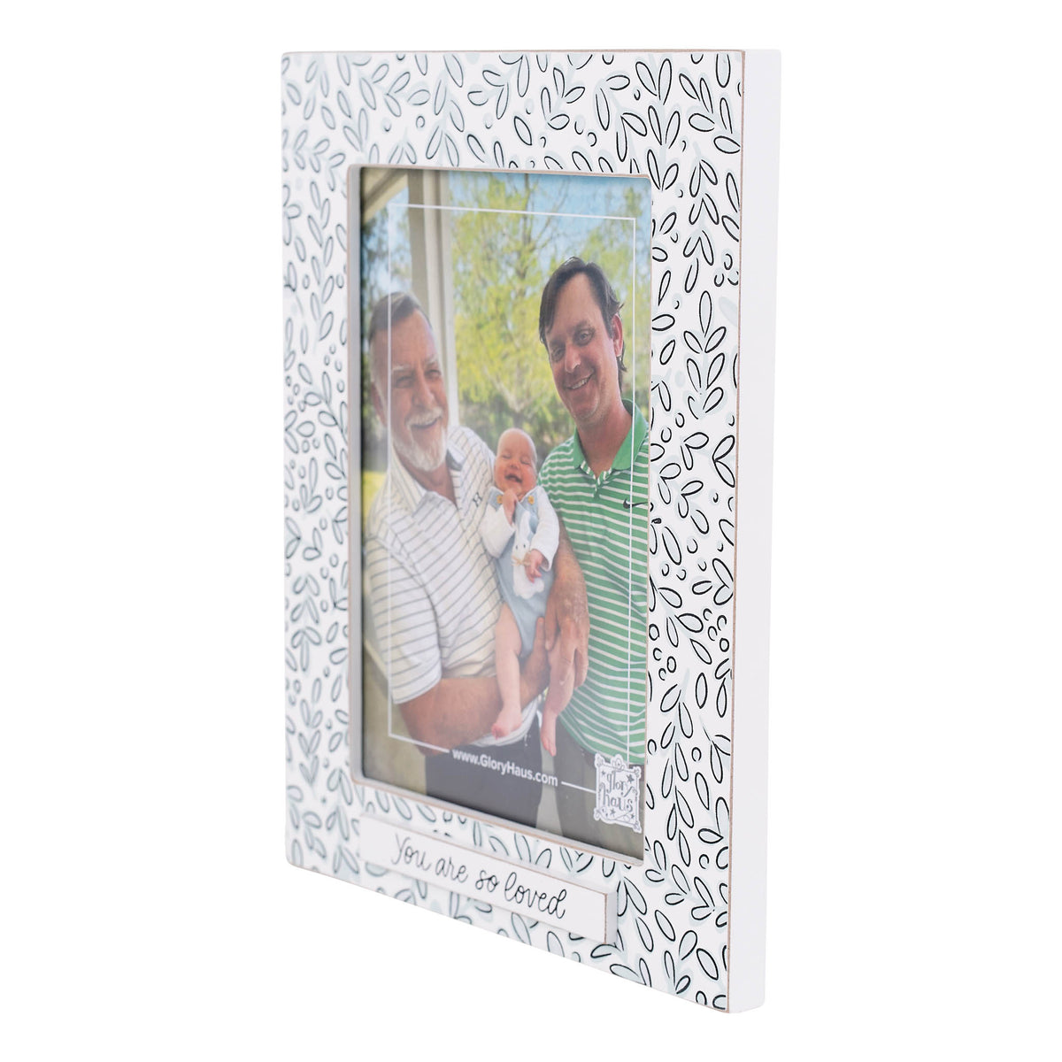 You Are Loved Blue White Frame