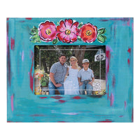 Triple Flower Turquoise Frame