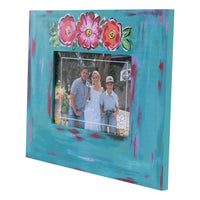 Triple Flower Turquoise Frame