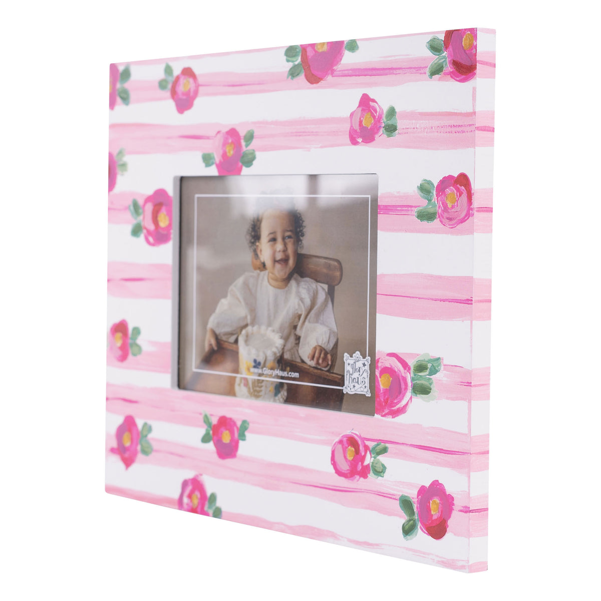 Striped Flower Frame