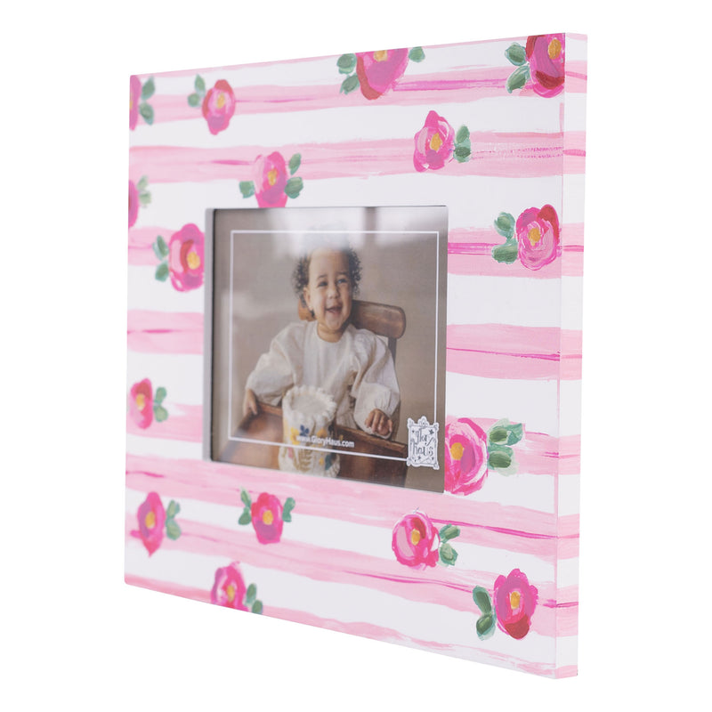 Striped Flower Frame