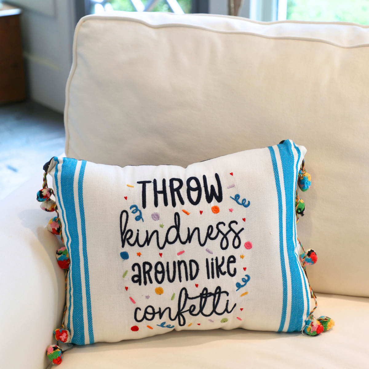Throw Kindness Confetti Pillow