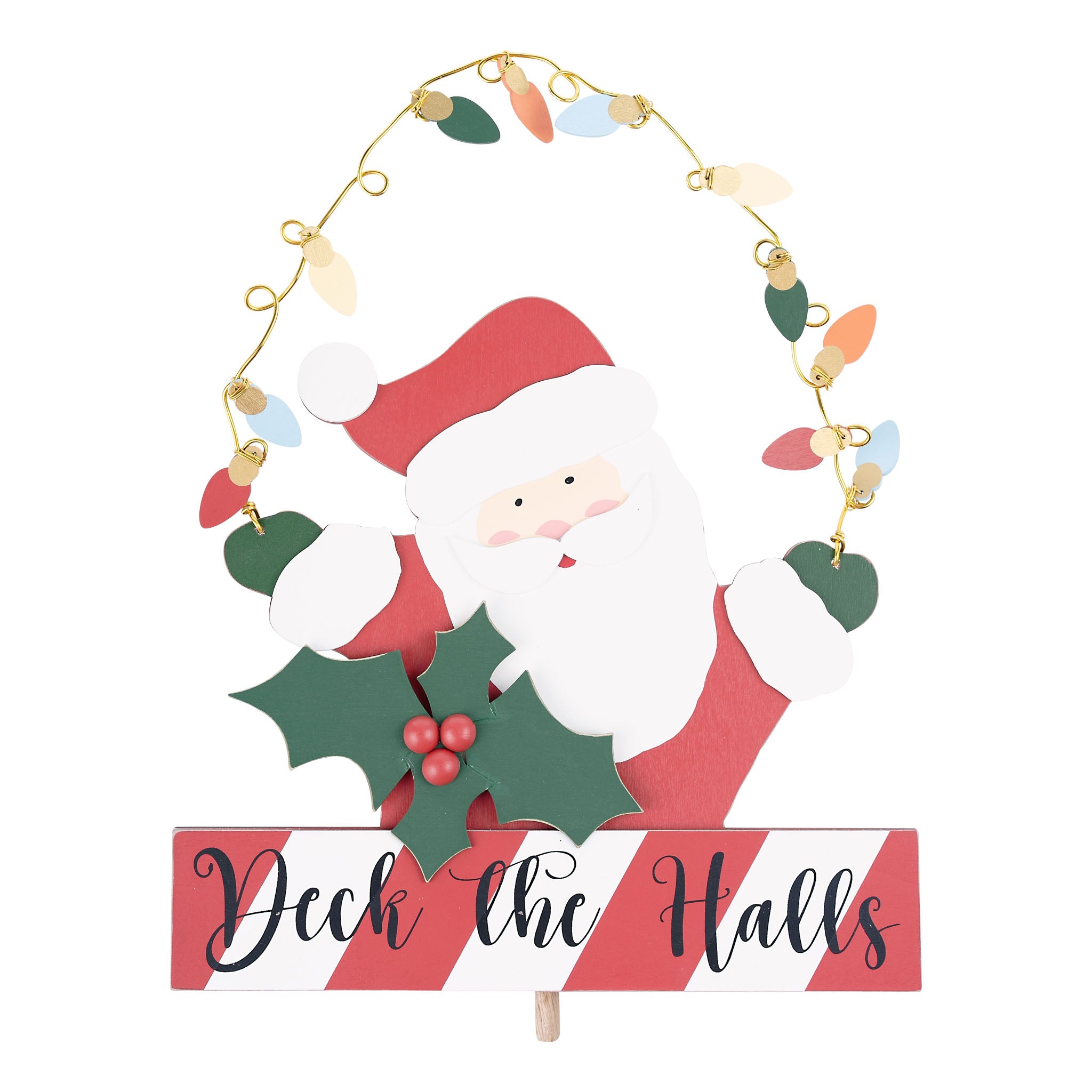 Glory Haus Deck the Halls Santa Topper - Thumbnail 5