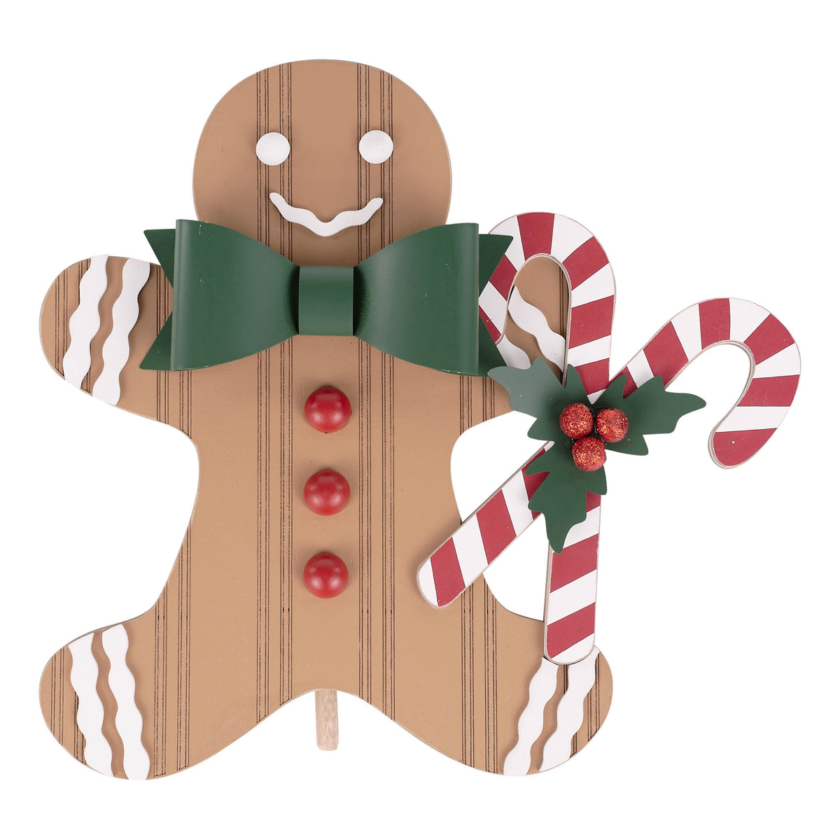Gingerbread Man Candy Cane Topper