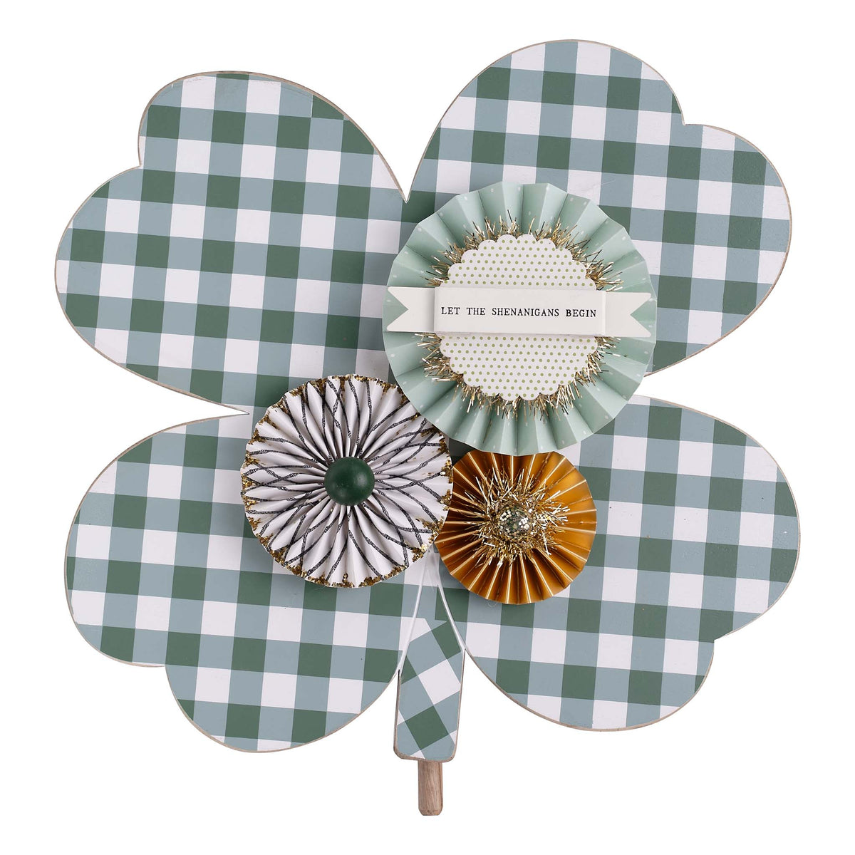 Plaid Shamrock Topper