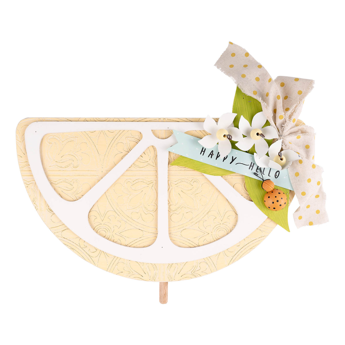 Happy Hello Lemon Slice Topper