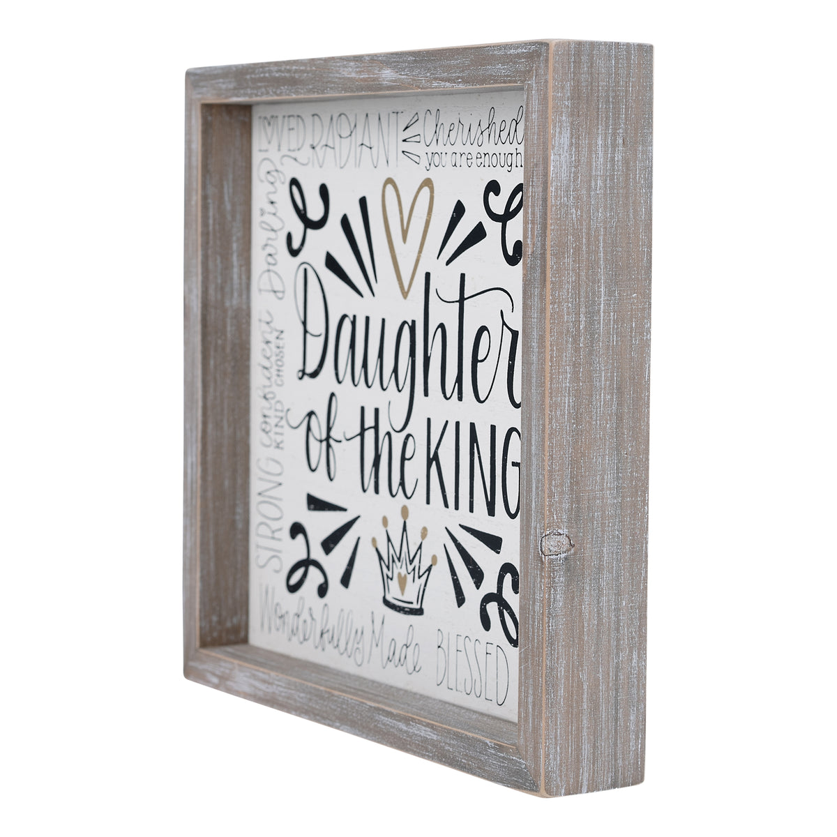 Daughter of the King Crown Framed Board