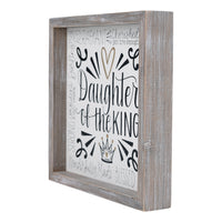 Daughter of the King Crown Framed Board