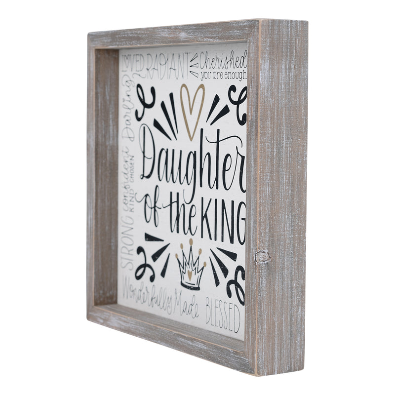 Daughter of the King Crown Framed Board