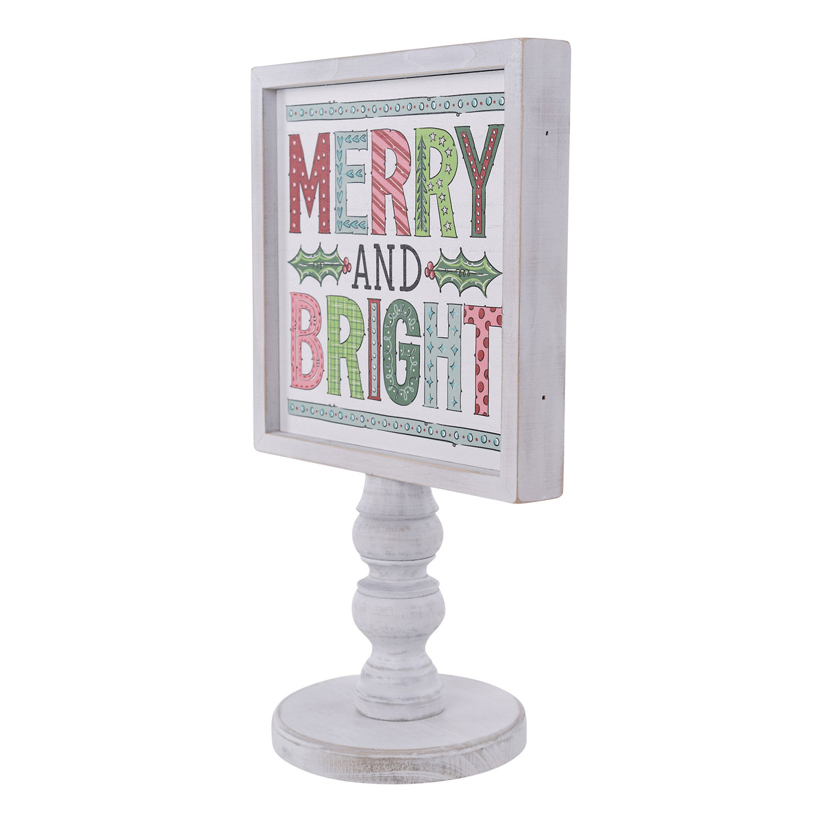 Merry and Bright Wood Stand