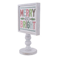 Merry and Bright Wood Stand