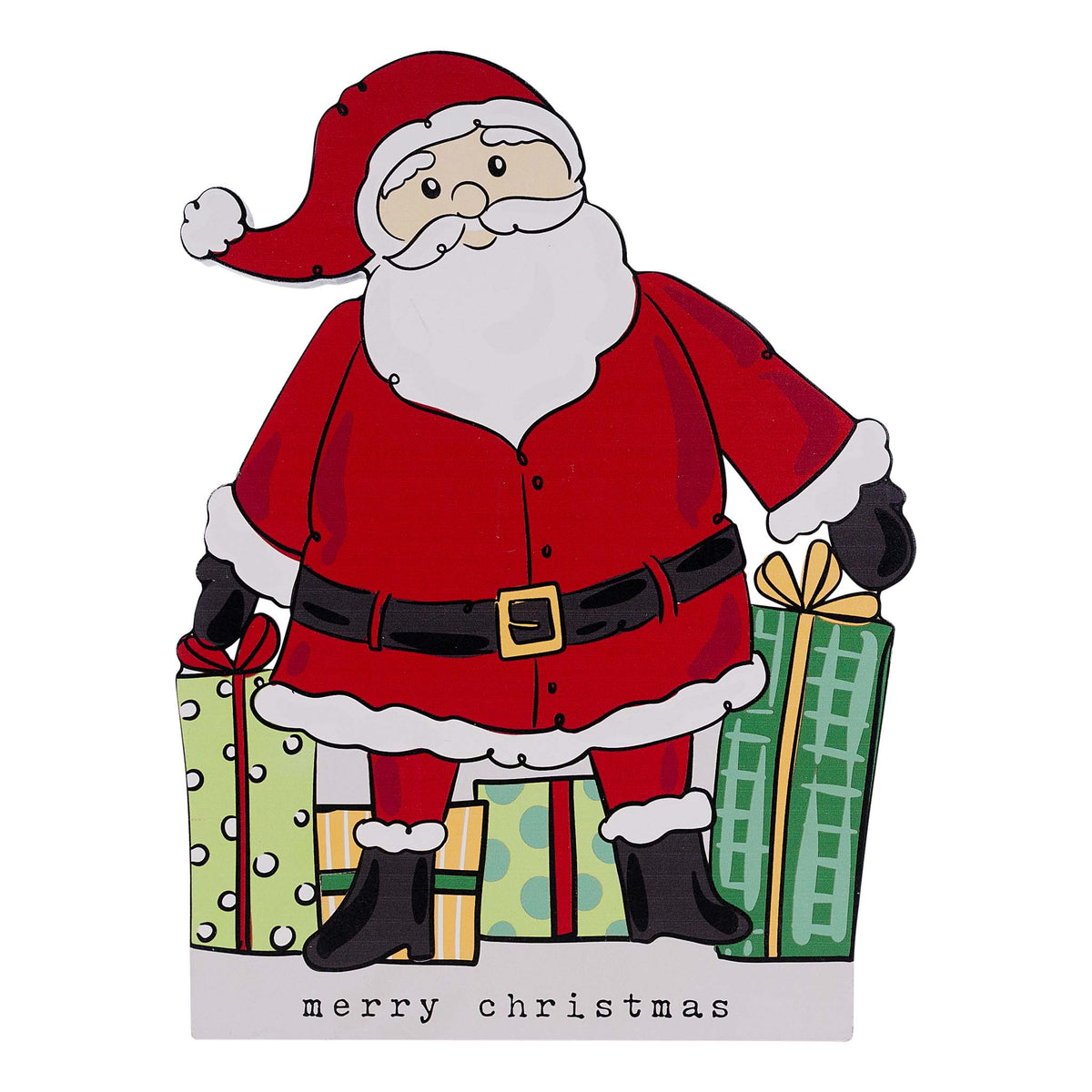Standing Santa Wood Cutout