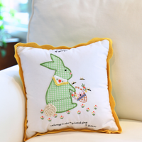 Spring Blooms Bunny Pillow