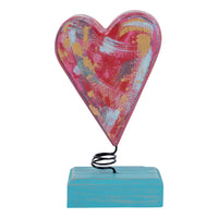 Heart Turquoise Block