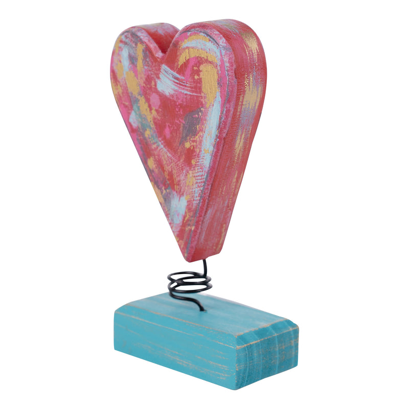 Heart Turquoise Block