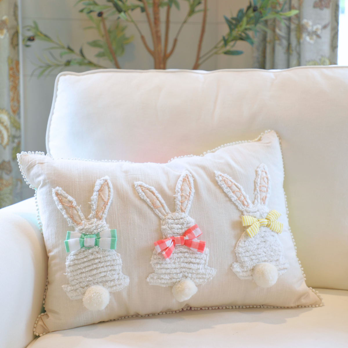3 Bunnies Pillow
