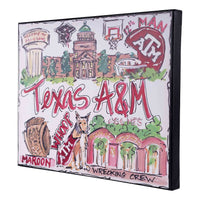 Texas A&M Landmark Canvas