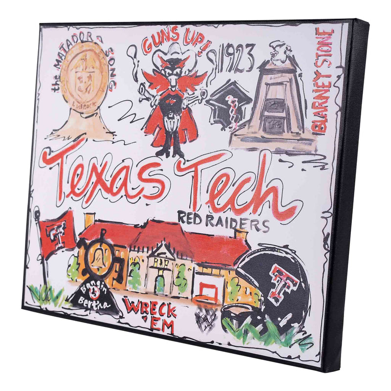 Texas Tech Landmark Canvas