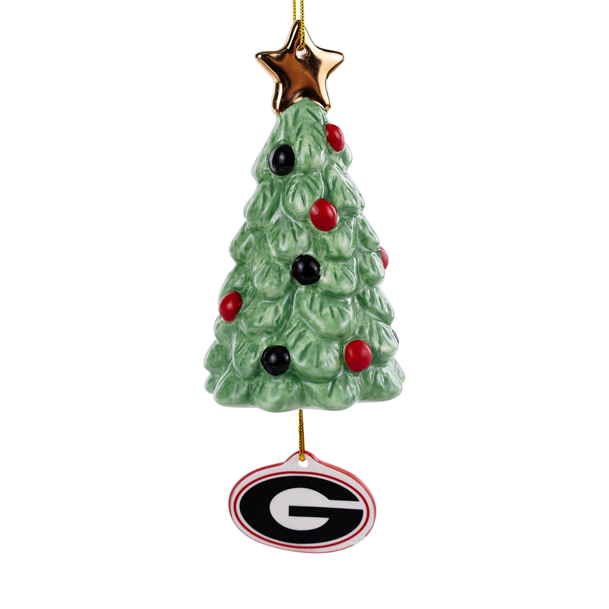 Georgia Tree Puff Ornament