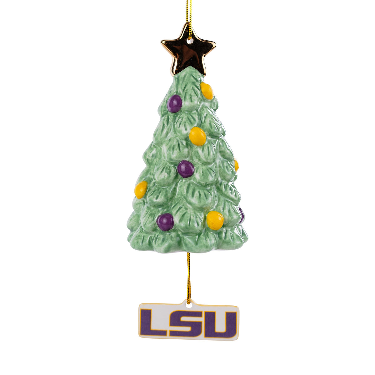 LSU Logo Christmas Tree Ornament