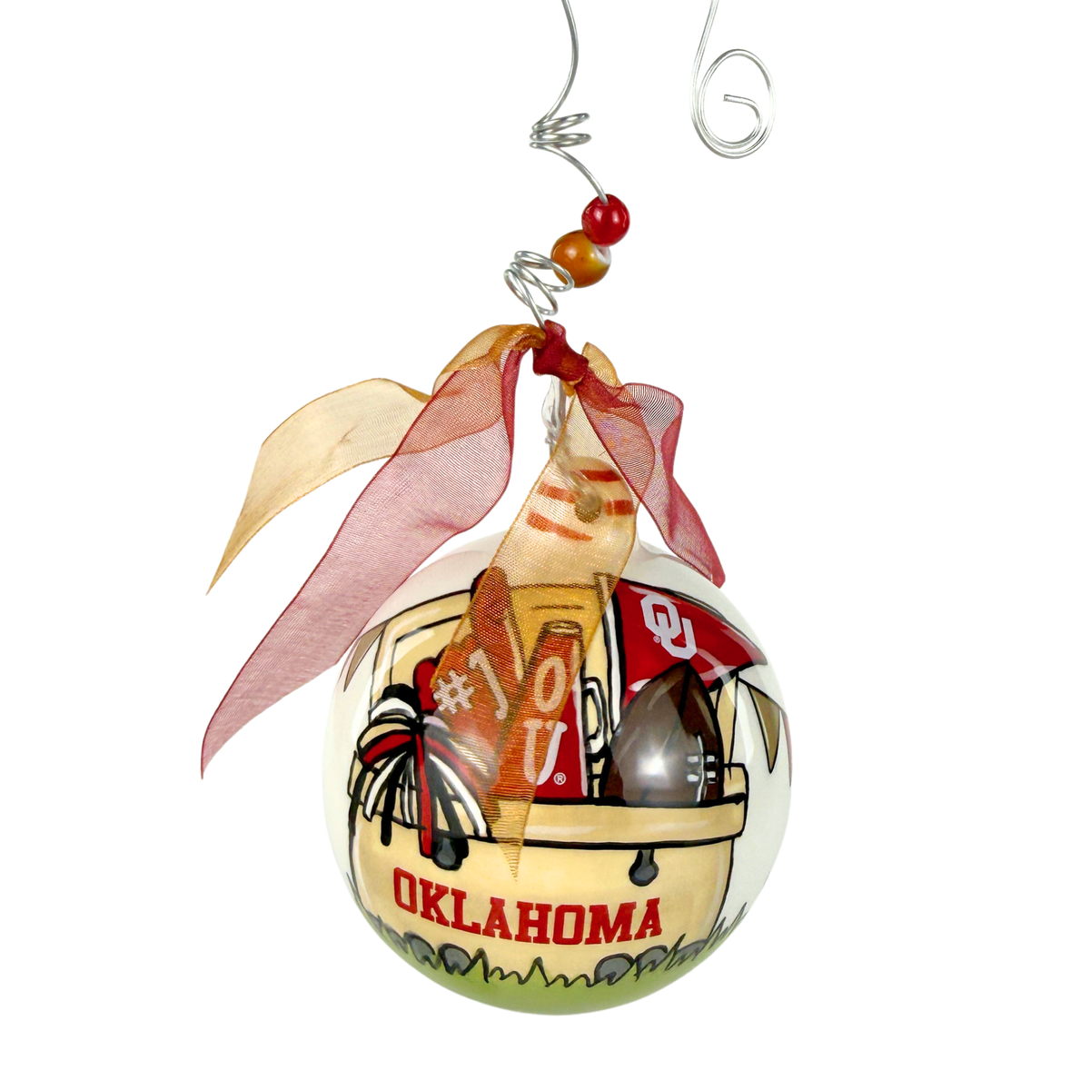 Oklahoma Cooler Ornament
