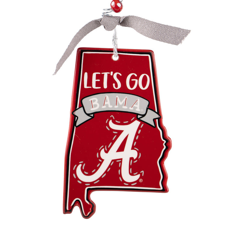 Let's Go Alabama Flat Ornament