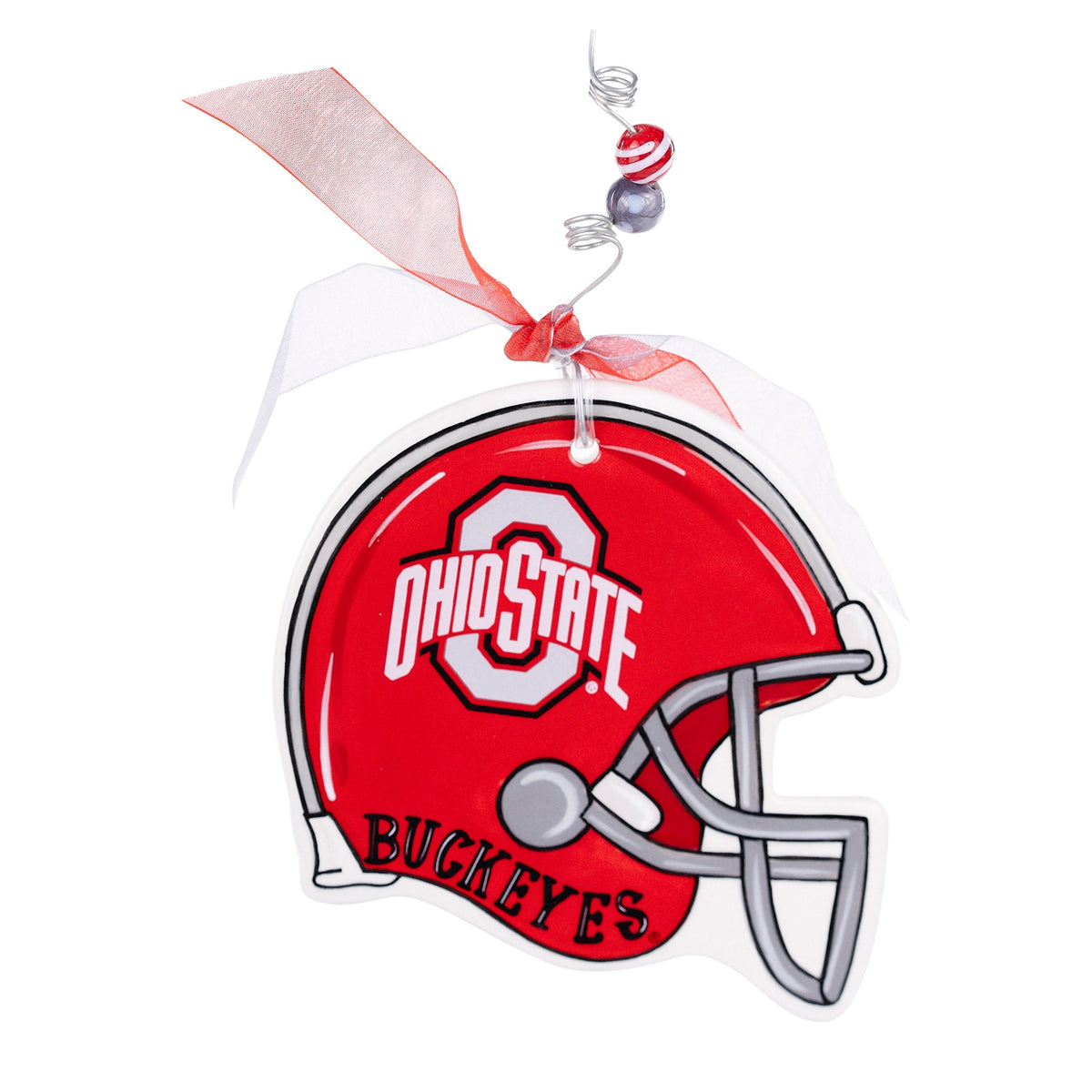Ohio State Helmet Flat Ornament