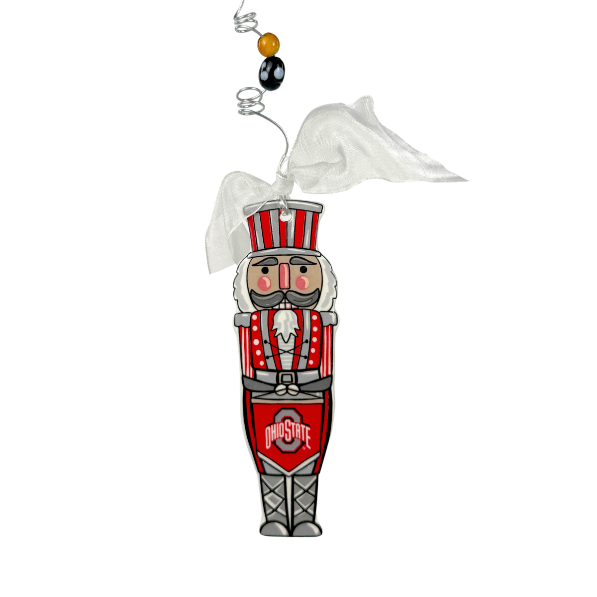 Ohio State Nutcracker Flat Ornament