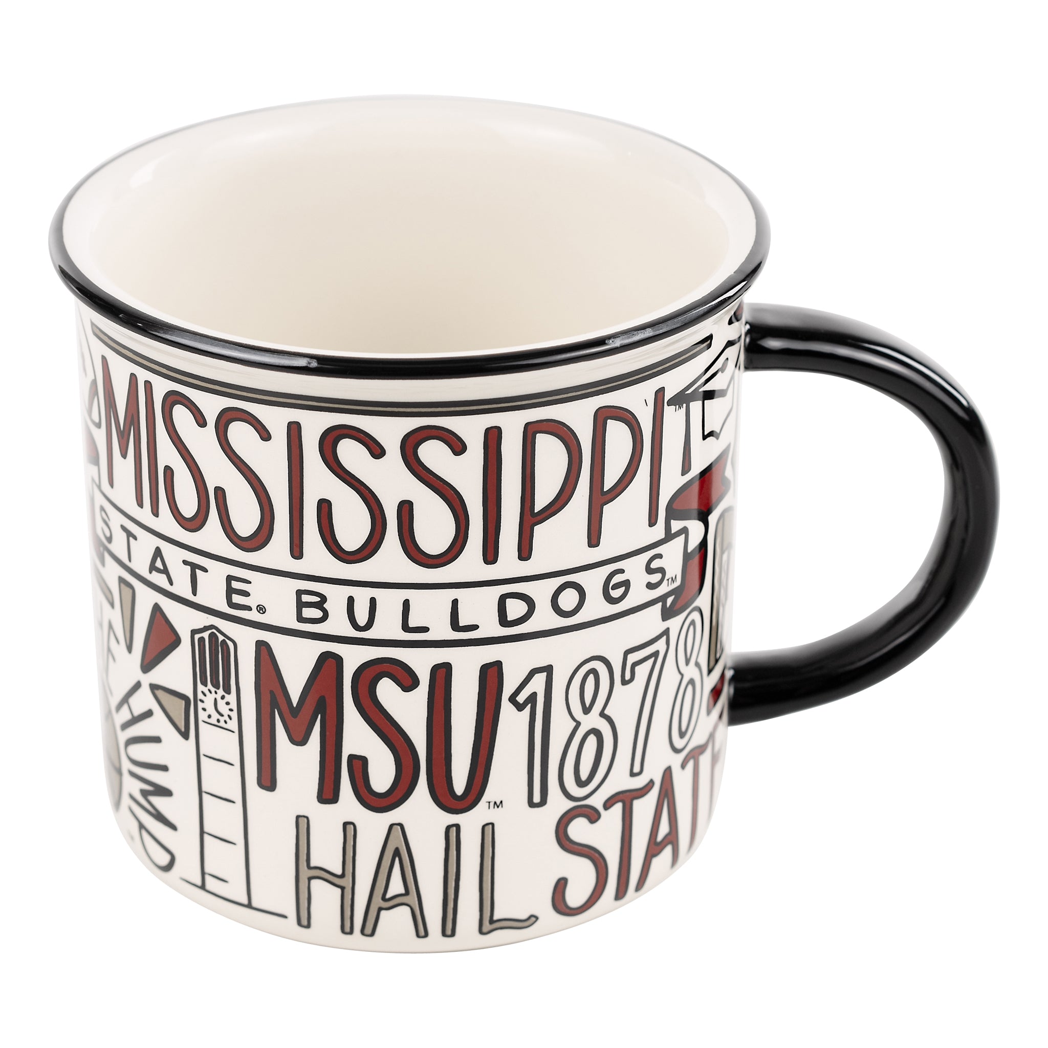 Cheer on MSU With A Mississippi State Collage Campfire Mug Full of