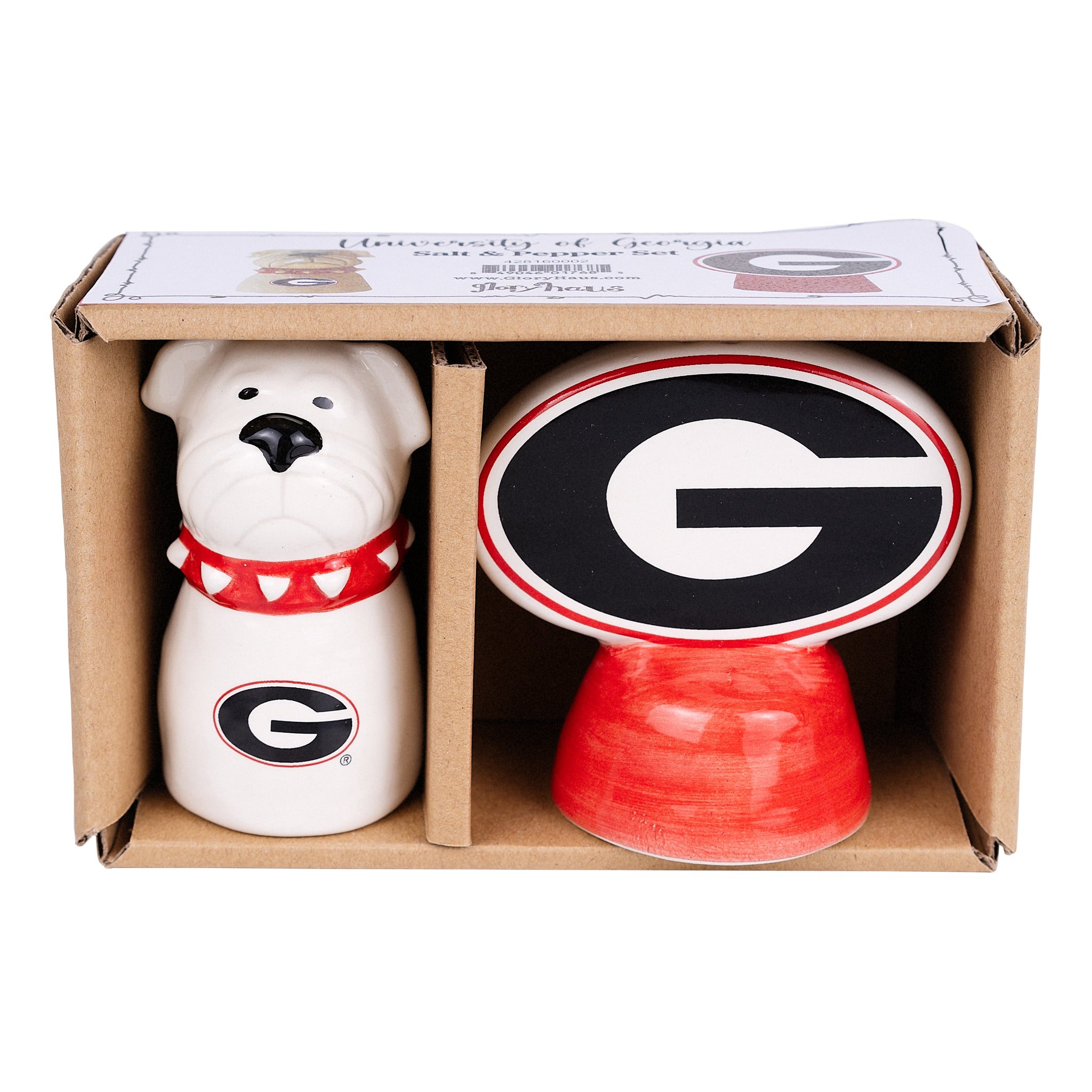 Spice Up Game Day with UGA Salt and Pepper Shakers. Go Dawgs