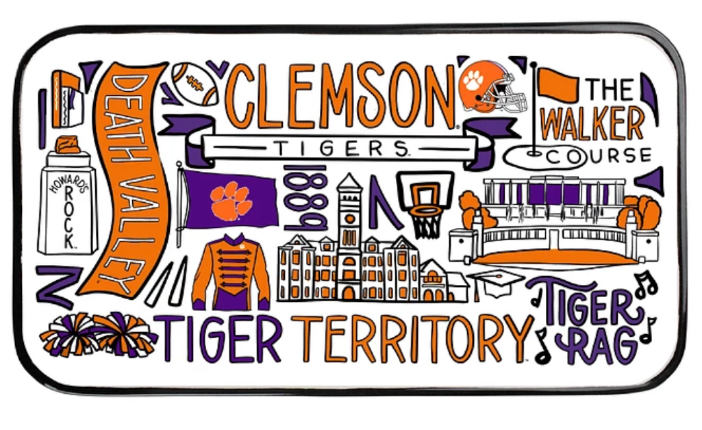 Clemson Collage Trinket Tray