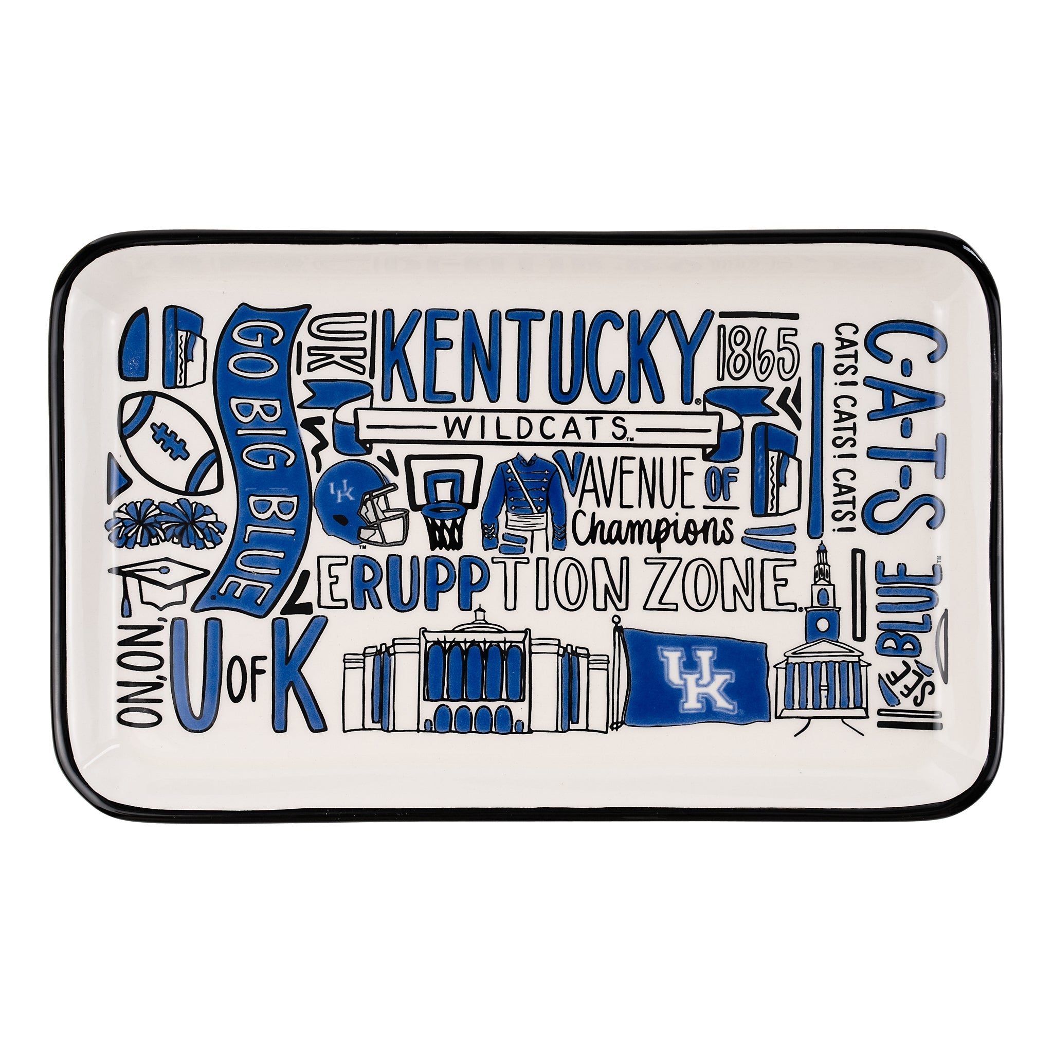 Celebrate The Wildcats With A Kentucky Collage Trinket Tray