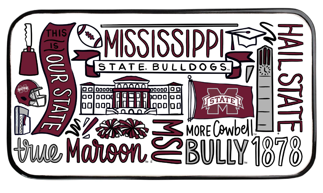 Mississippi State Collage Trinket Tray