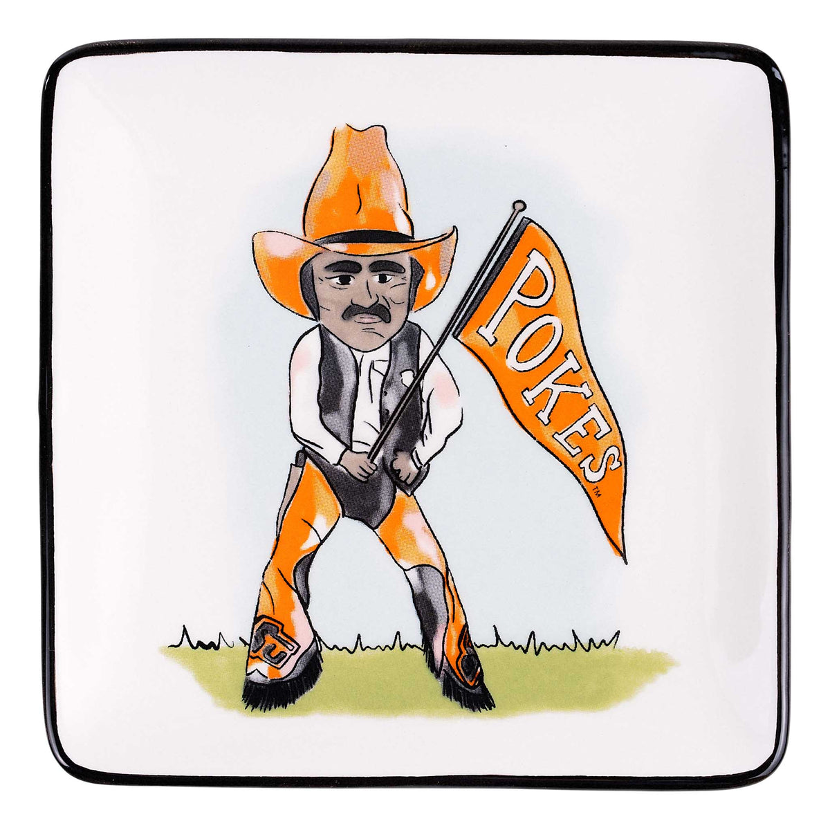 Oklahoma State Pistol Pete Trinket Tray