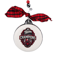 UGA Back to Back National Champions Puff Ornament 2022