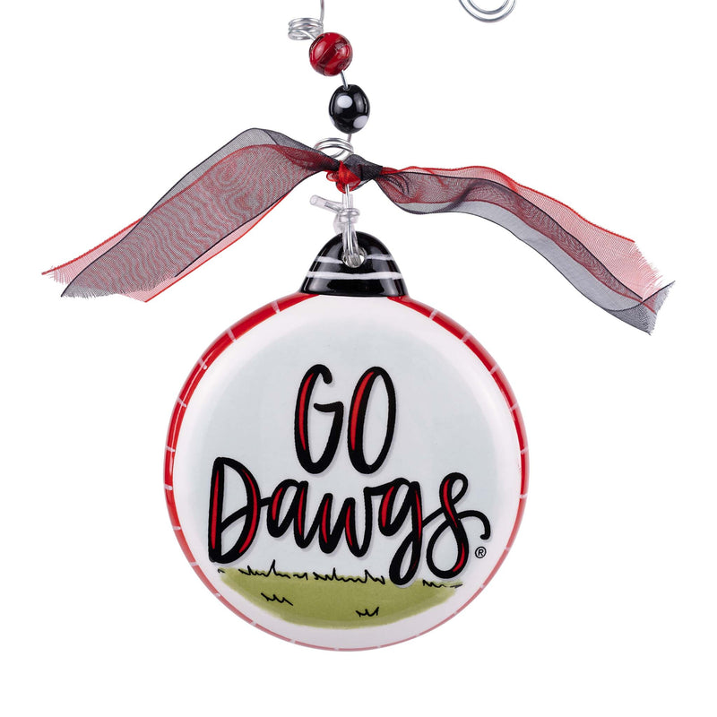 Georgia Mascot Puff Ornament