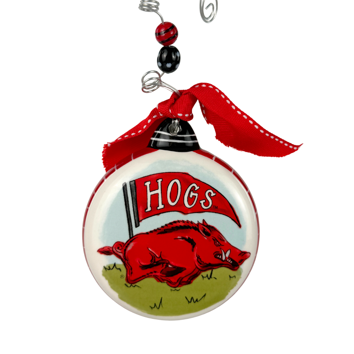 Arkansas Mascot Puff Ornament