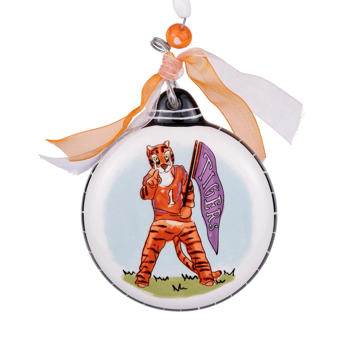 Clemson Mascot Puff Ornament