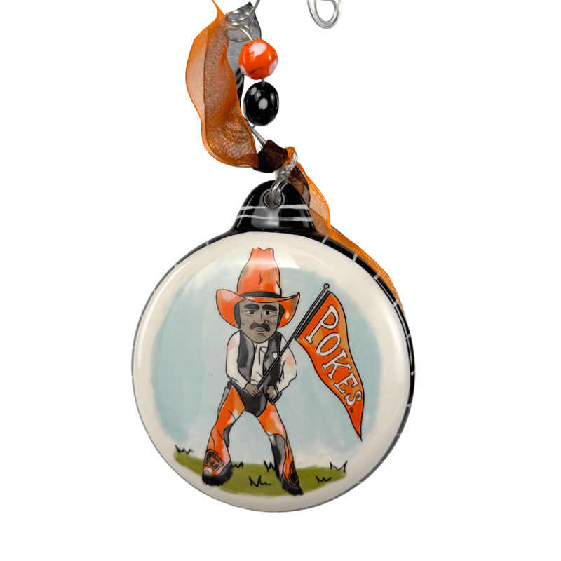 Oklahoma State Mascot Puff Ornament