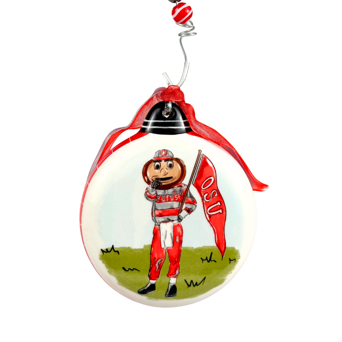Ohio State Mascot Puff Ornament
