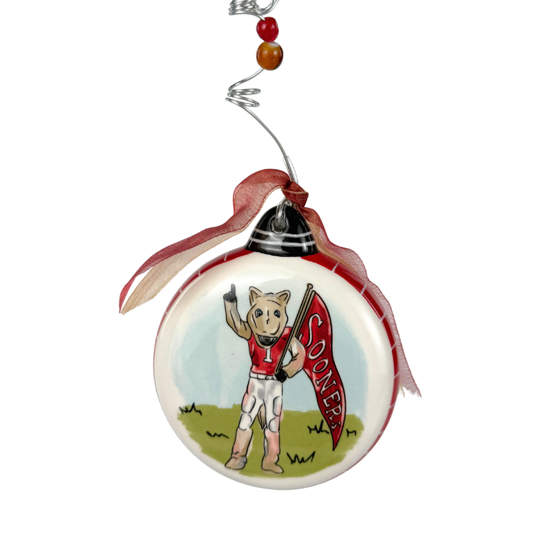 Oklahoma Mascot Puff Ornament