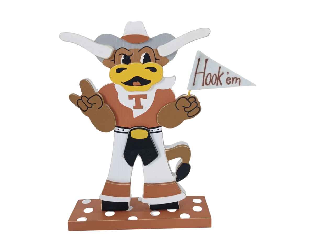 Bevo Mascot Wooden Tabletop