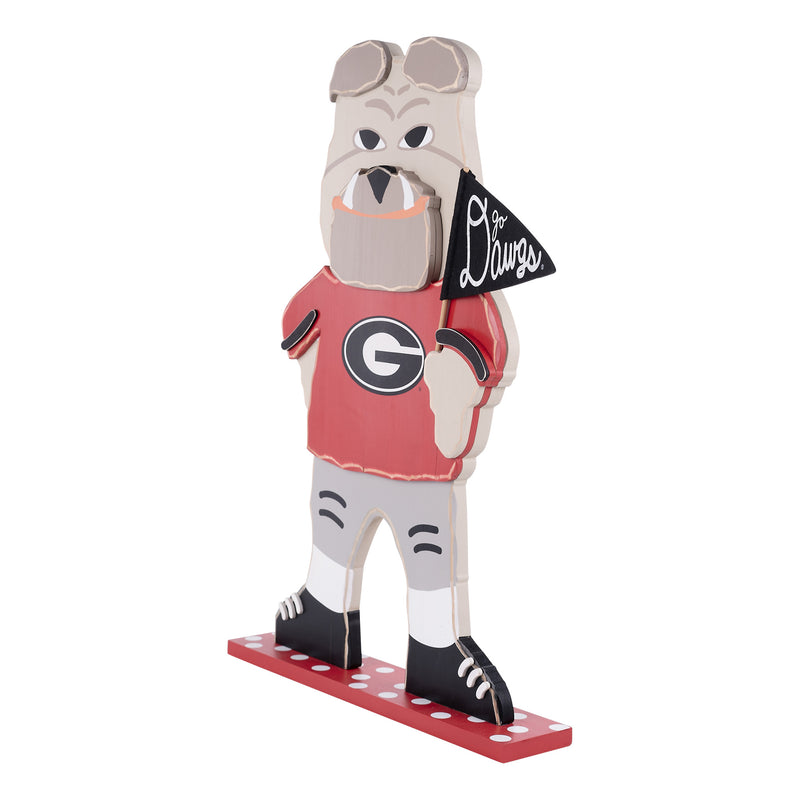 Hairy Dog Wooden Mascot