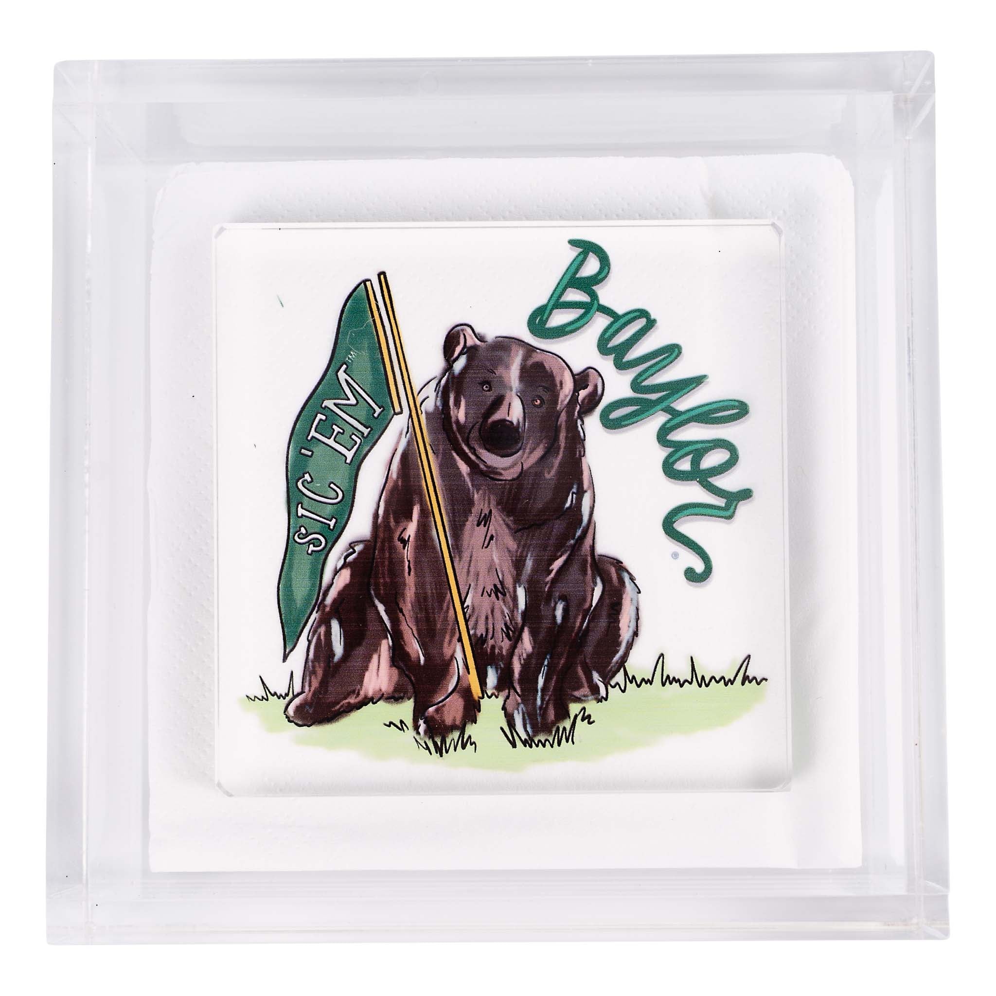 Glory Haus Baylor Mascot Napkin Weight - Thumbnail 3