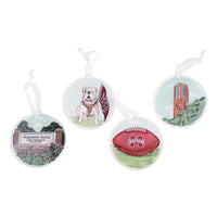 Mississippi State  Ornament Set/4