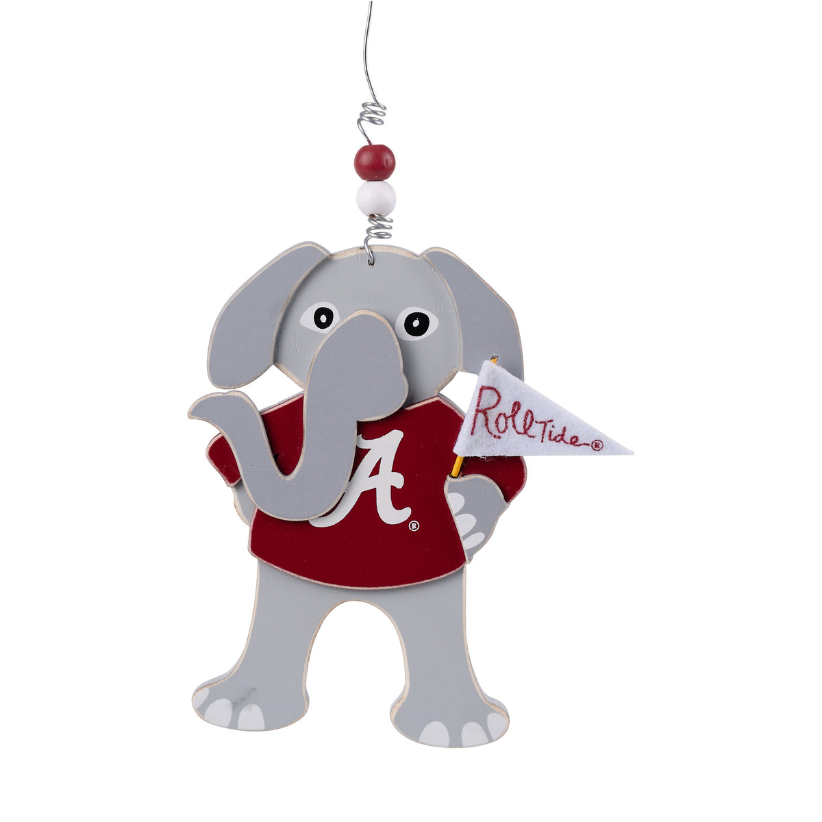 Big Al Wooden Mascot Ornament