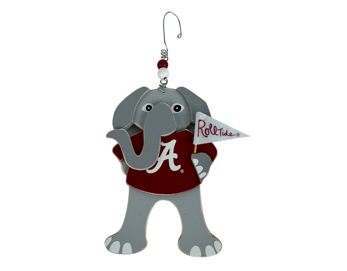 Big Al Wooden Mascot Ornament