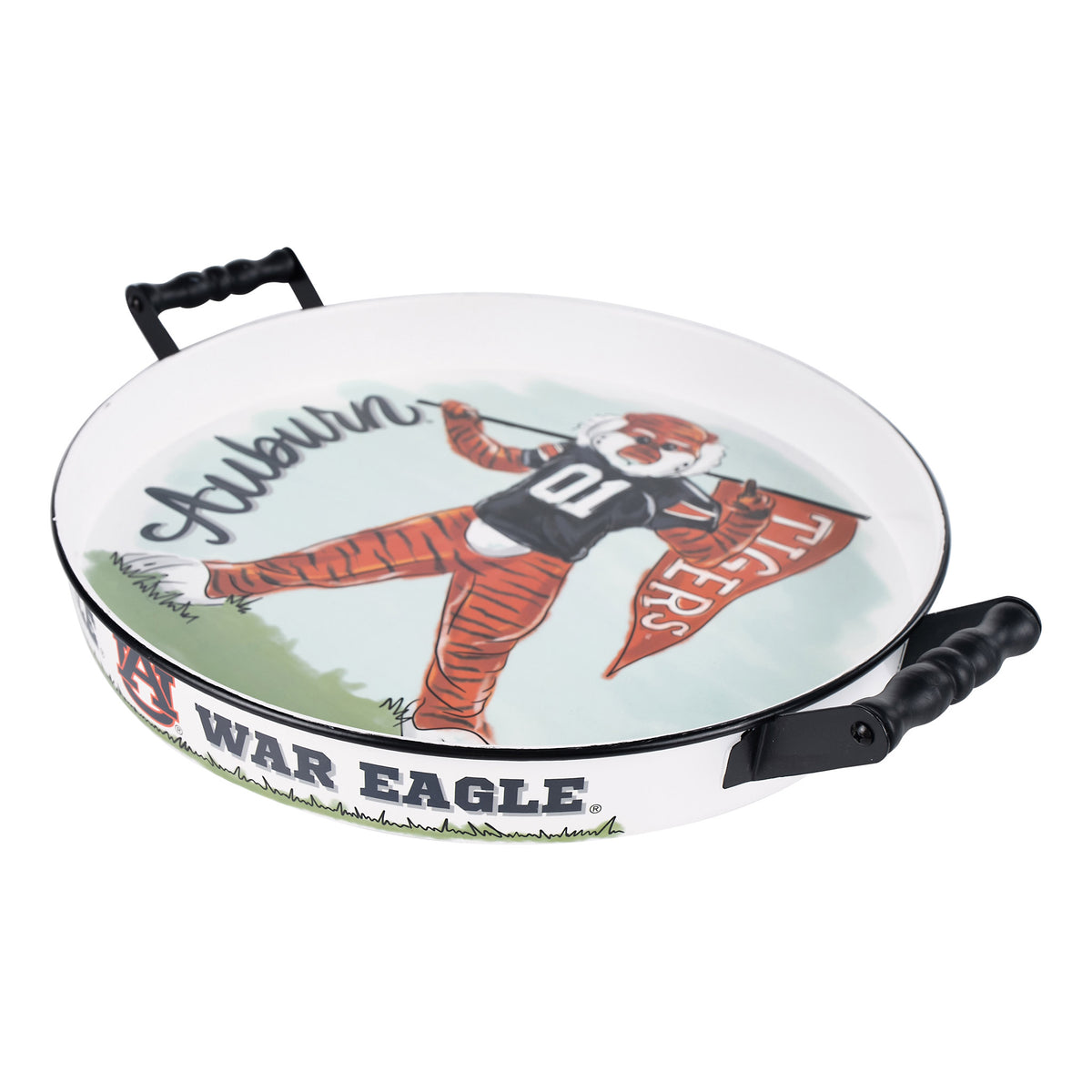 Auburn  Mascot Enamel Tray
